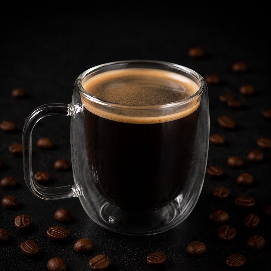 Americano — coffee at New Level Coffee & Bakery, Pompano Beach