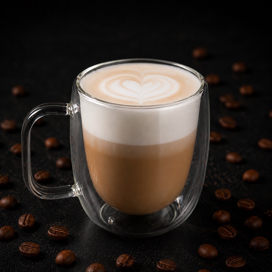 Cappuccino — coffee at New Level Coffee & Bakery, Pompano Beach