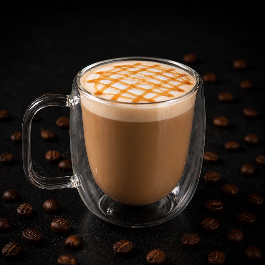 Caramel Macchiato — coffee at New Level Coffee & Bakery, Pompano Beach