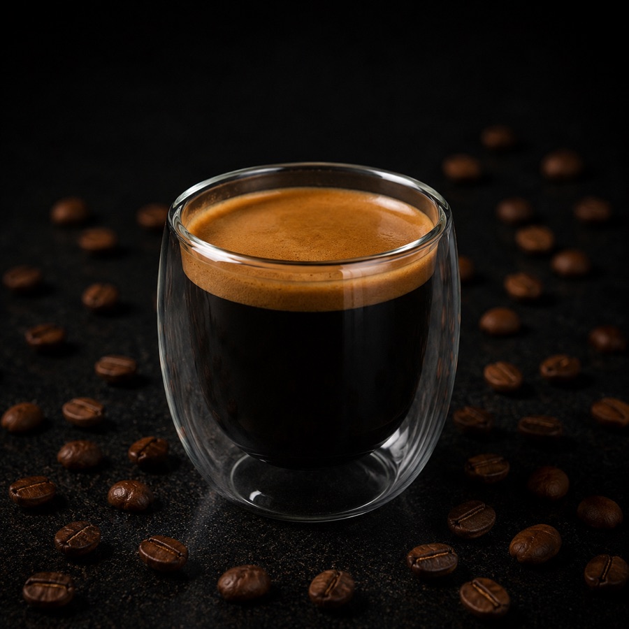 Espresso — coffee at New Level Coffee & Bakery, Pompano Beach