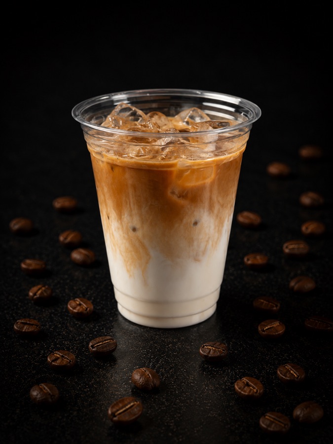 Iced Latte — coffee at New Level Coffee & Bakery, Pompano Beach