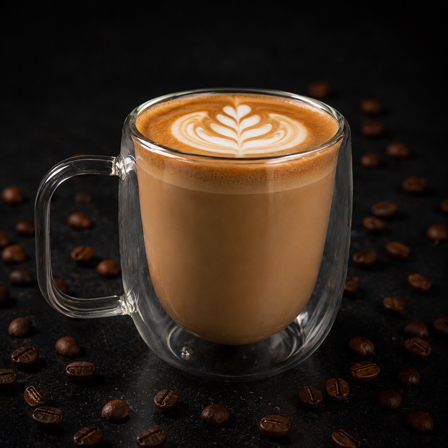 Latte — coffee at New Level Coffee & Bakery, Pompano Beach