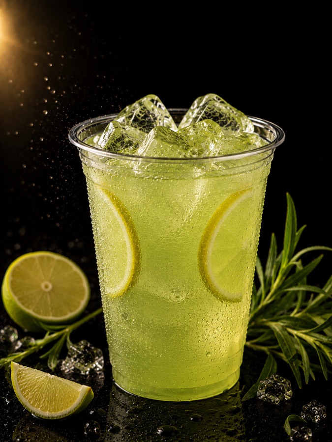 Lime & Mint Lemonade — cold drinks at New Level Coffee & Bakery, Pompano Beach