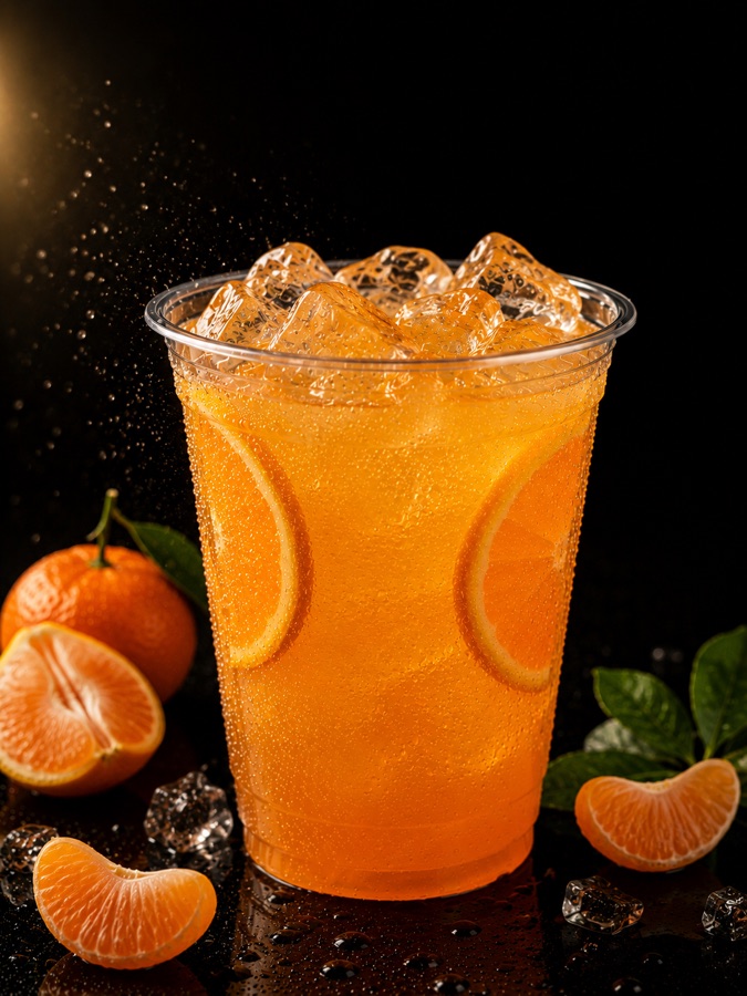 Mandarin Lemonade — cold drinks at New Level Coffee & Bakery, Pompano Beach