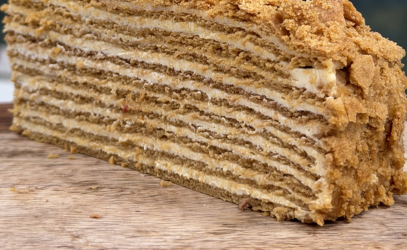 Honey Cake — cakes at New Level Coffee & Bakery, Pompano Beach