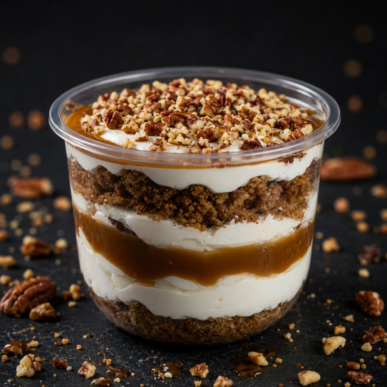Snickers caramel and nut dessert
